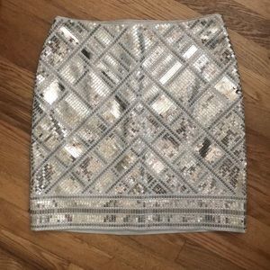 White House Black Market Sequin Skirt